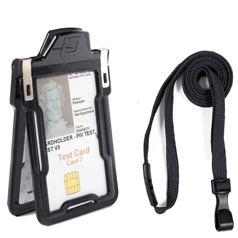 identity stronghold secure badge holder